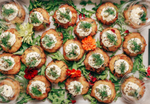 potato rosti, cold finger food